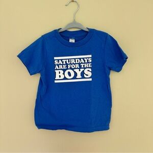 Barstool Sports “Saturdays Are For The Boys” Blue T-Shirt 2T